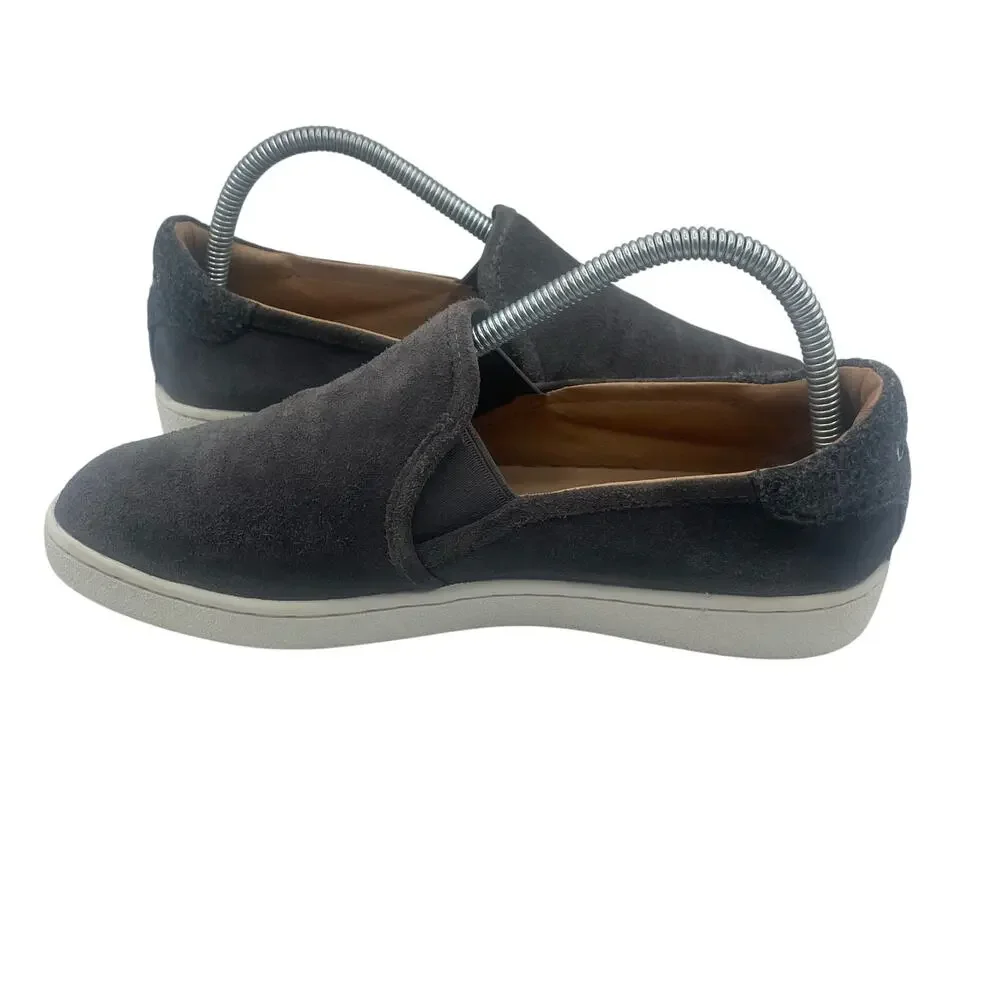 Ugg Cas Suede Slip On Shoes Gray Comfort Casual Womens 8